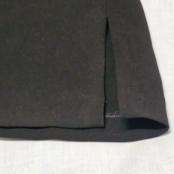 Lafayette 148 Caddie Finesse Crepe Blouse Black Top Blouse Women Size 10 - Picture 15 of 15